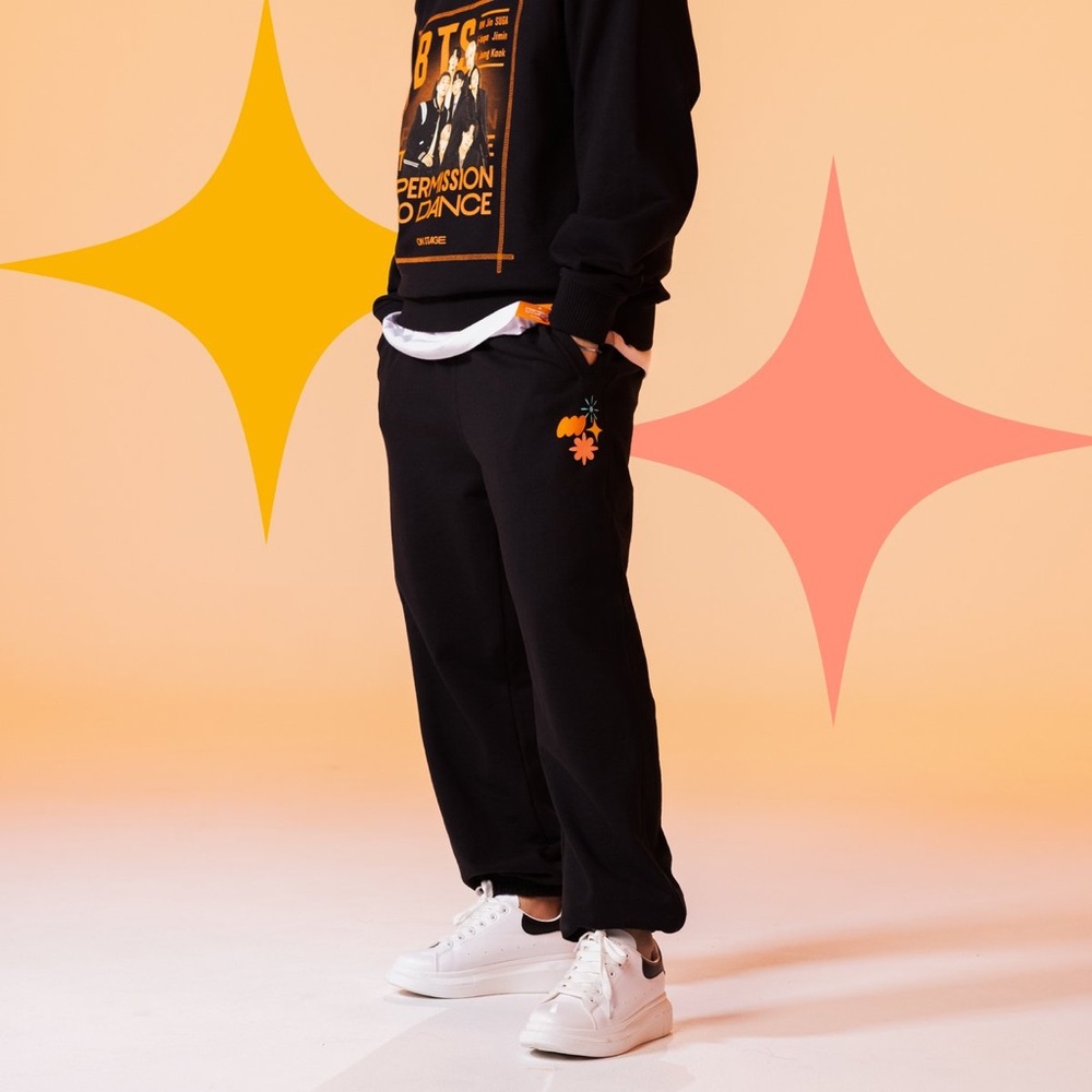 BTS Permission To Dance Black Joggers